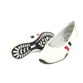 Balerini sport pentru femei Filippo DP2063 / 21 alb roșu albastru marin 3