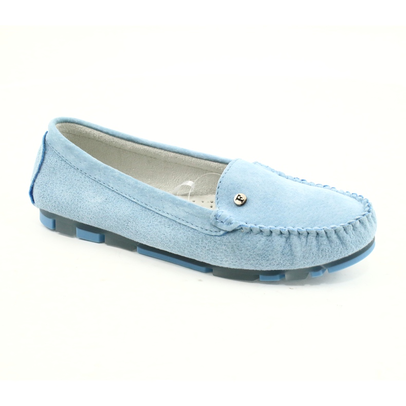 Mocasini de dama din piele Filippo DP2037 / 22 albastru 1