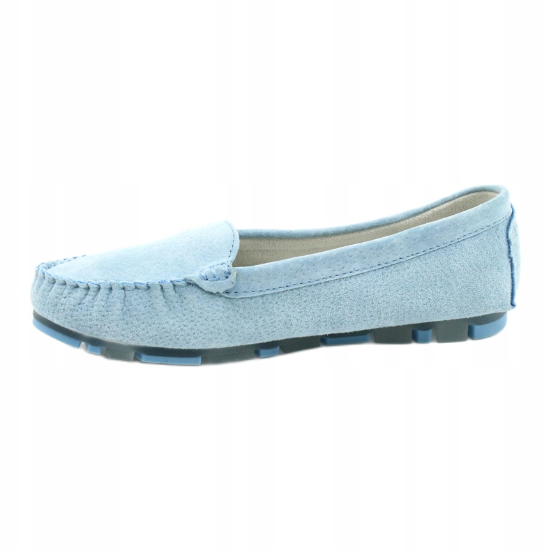 Mocasini de dama din piele Filippo DP2037 / 22 albastru 2