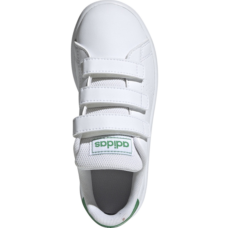 Încălțăminte pentru copii Adidas Advantage C alb și verde EF0223 1