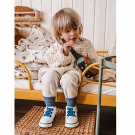 Apawwa Adidași pentru copii cu vârf alb și bleumarin Baxter ['alb', 'albastru marin'] 2