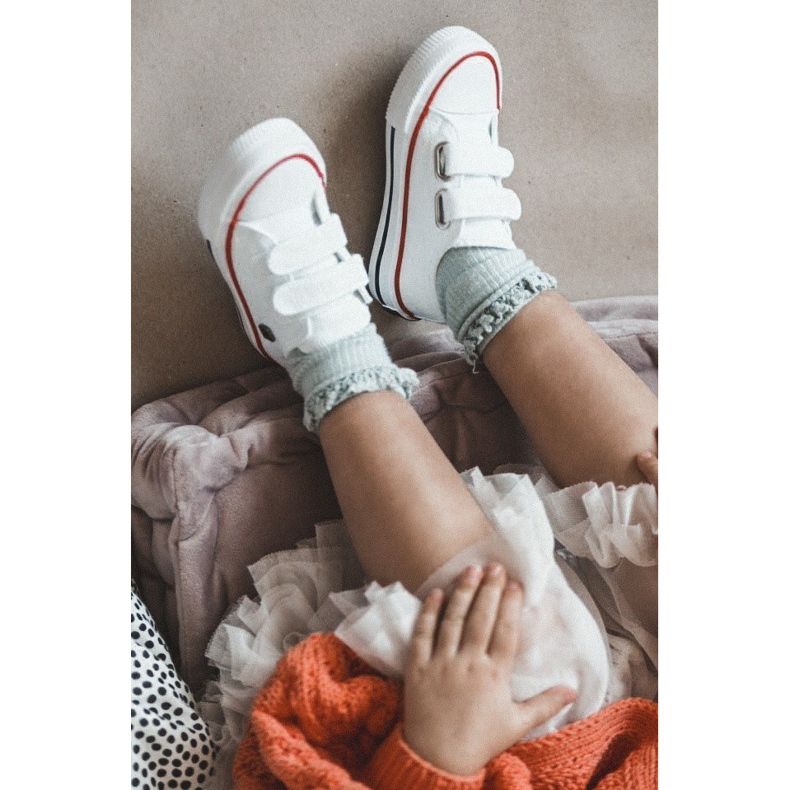 Adidași pentru copii cu velcro Big Star HH374199 Alb 2