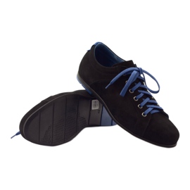 Pantofi sport bărbați negri Pilpol C191 negru albastru 3