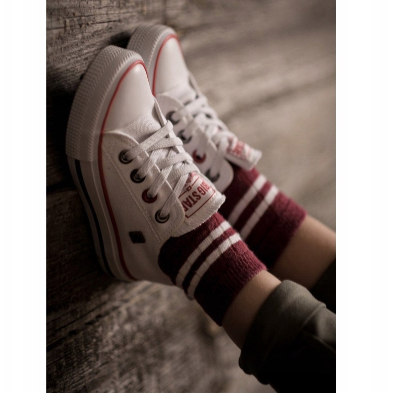 Adidași clasici mici pentru copii Big Star HH374089 Alb 1