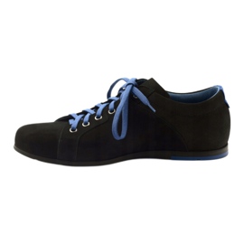 Pantofi sport bărbați negri Pilpol C191 negru albastru 2