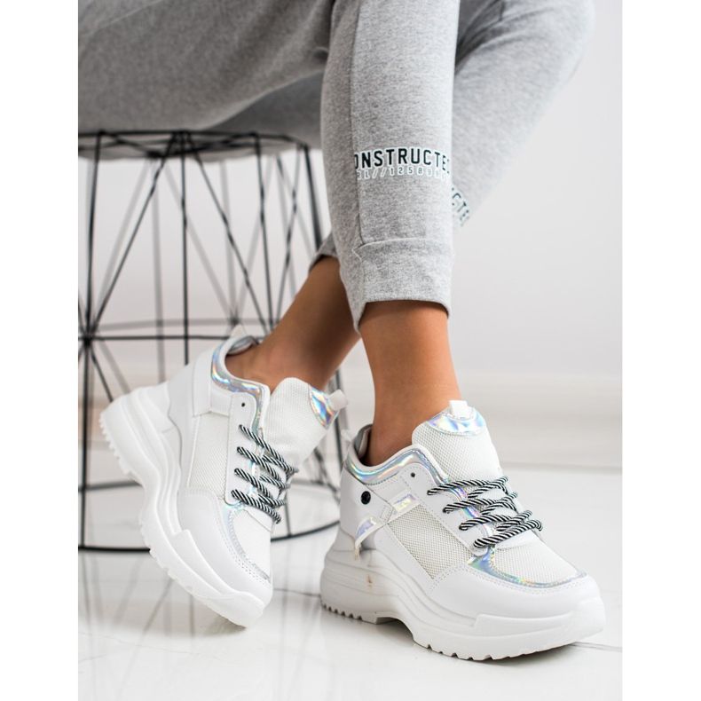 Marquiz Adidași cu pană alb argint 1