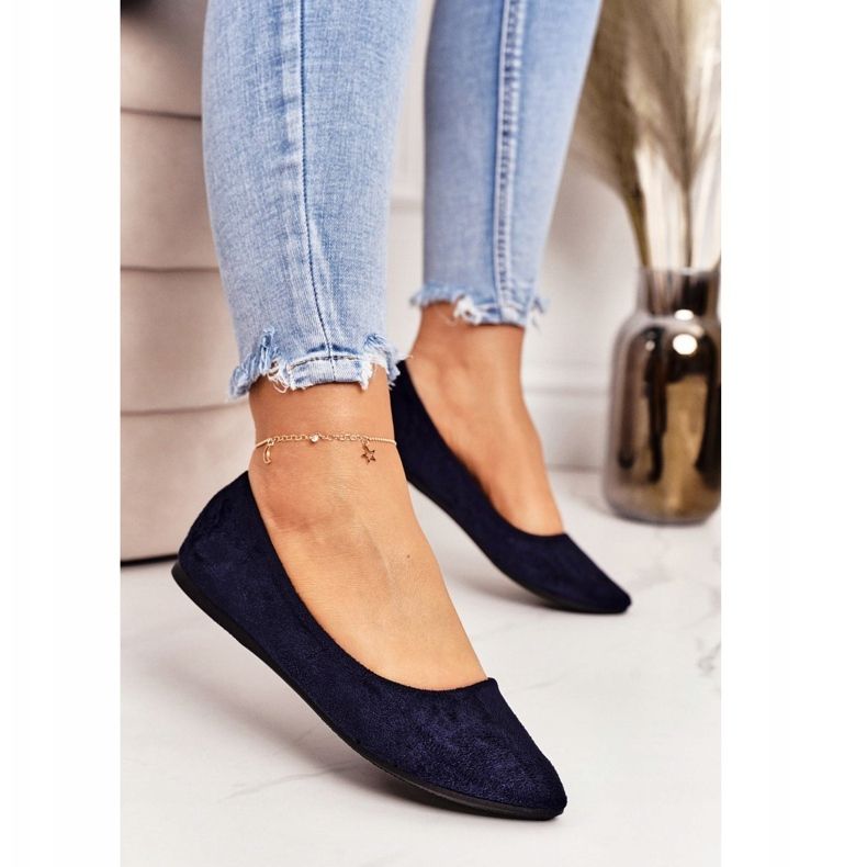 PS1 Balerină delicată în piele de piele albastră maro Spitz Dermeno albastru marin 1 PS1 Balerină delicată în piele de piele albastră maro Spitz Dermeno albastru marin 1