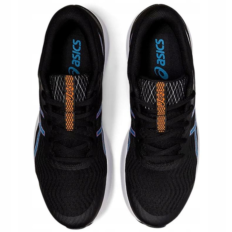 Încălțăminte de alergare pentru bărbați Asics Patriot 12 negru și albastru 1011A823 004 1