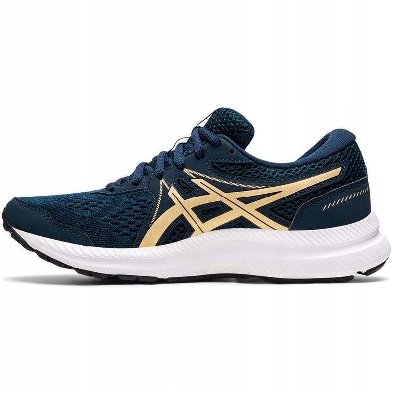 Încălțăminte de damă Asics Gel-Contend 7 bleumarin 1012A911 401 albastru marin de aur 1