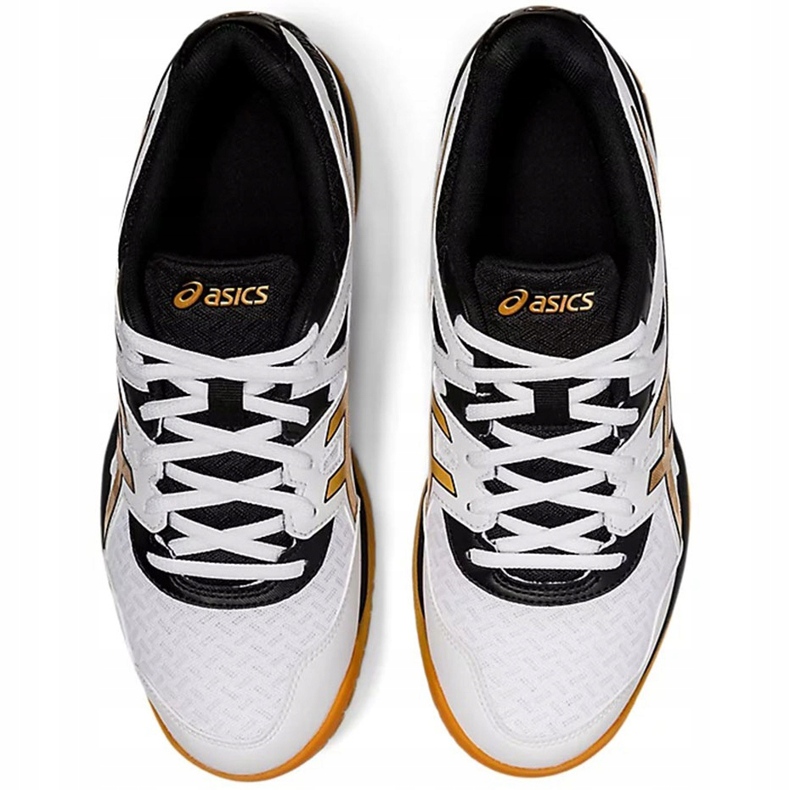 Pantofi bărbați Asics Gel-Task 2 alb-negru-auriu 1071A037 102 1