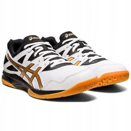 Pantofi bărbați Asics Gel-Task 2 alb-negru-auriu 1071A037 102 3