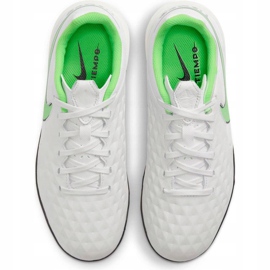 Pantof de fotbal Nike Tiempo Legend 8 Tf Academy Junior AT5736 030 alb alb 1