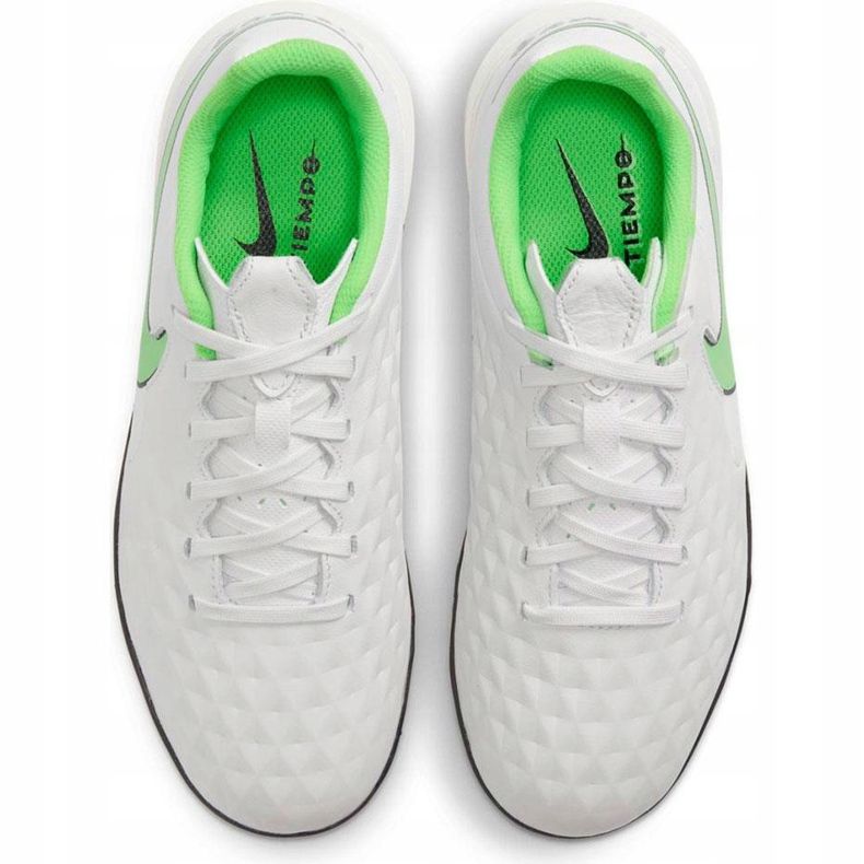 Pantof de fotbal Nike Tiempo Legend 8 Tf Academy Junior AT5736 030 alb alb 1