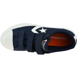 Pantofi Converse Star Player Low Kids 667547C alb albastru marin 2