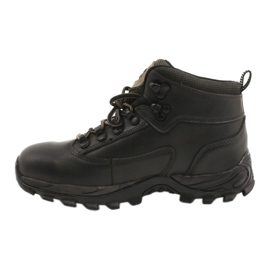 American Club Pantofi trekking iarna piele neagra TF201303005 bej negru 1