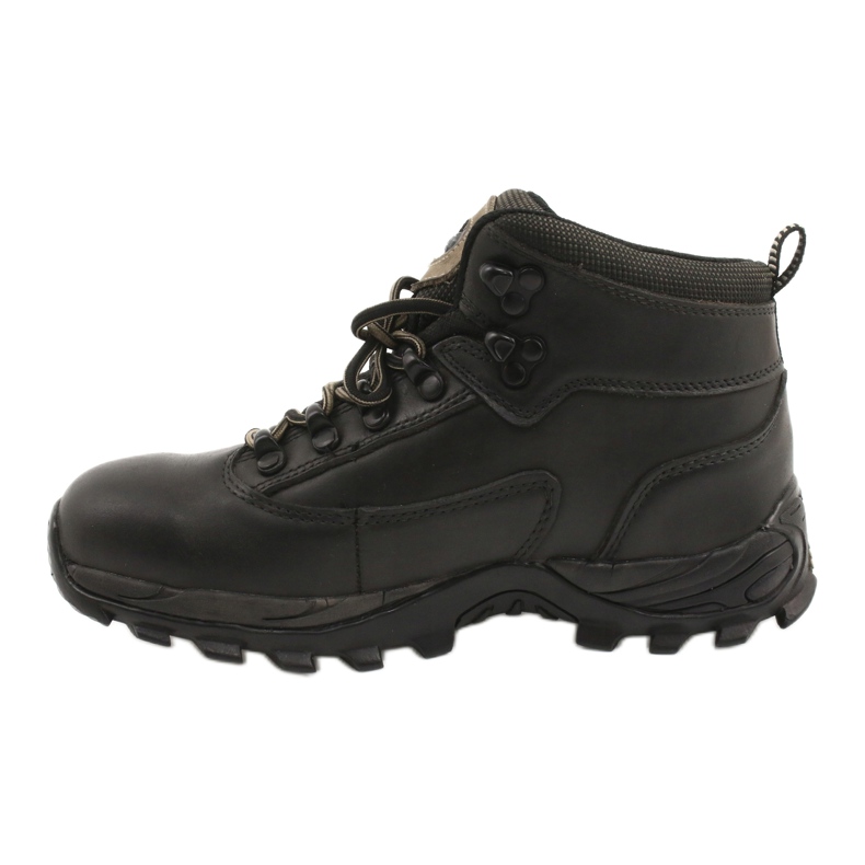 American Club Pantofi trekking iarna piele neagra TF201303005 bej negru 1