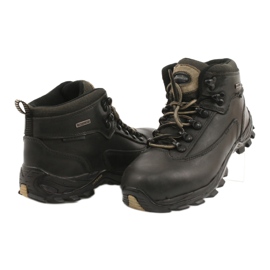 American Club Pantofi trekking iarna piele neagra TF201303005 bej negru 3