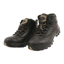 American Club Pantofi trekking iarna piele neagra TF201303005 bej negru 2