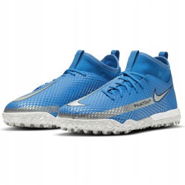 Pantof de fotbal Nike Phantom Gt Academy Df Tf Jr CW6695 400 albastru albastru 2