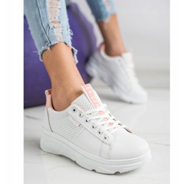 SHELOVET Adidași pe platforma albă Nice 2