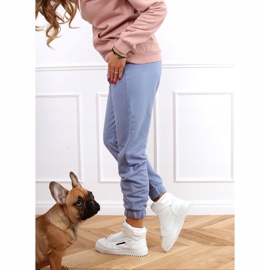 Adidași albi LA139P Alb 5
