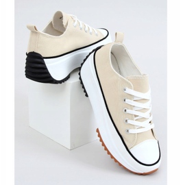 Adidași de design bej VL137P Talpă bej 1