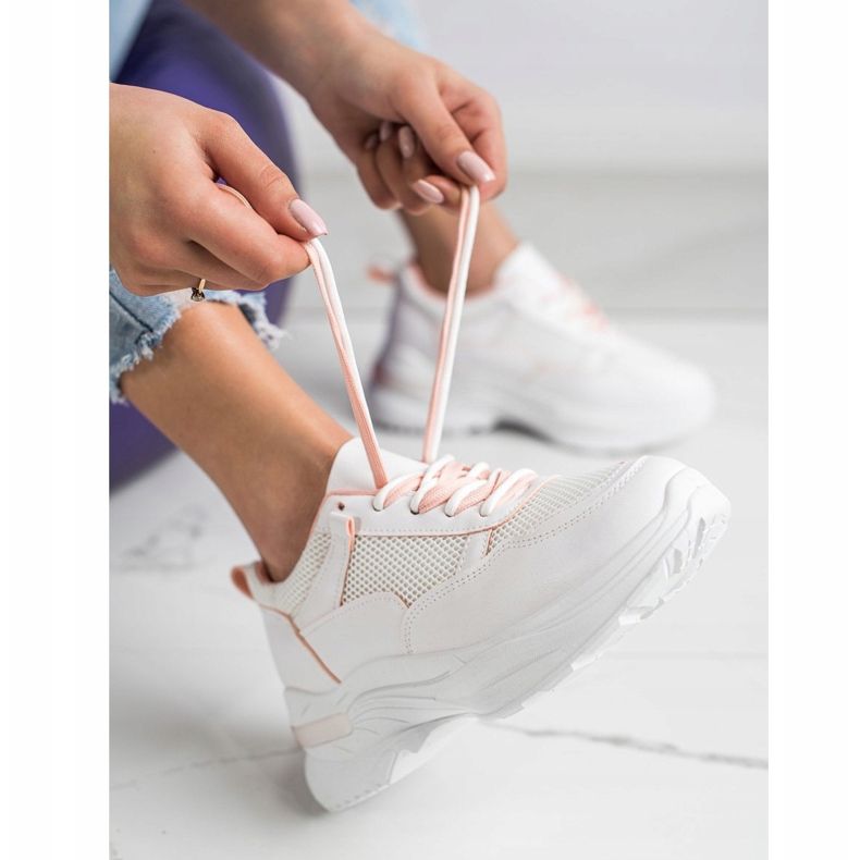 SHELOVET Adidași albi confortabili 1