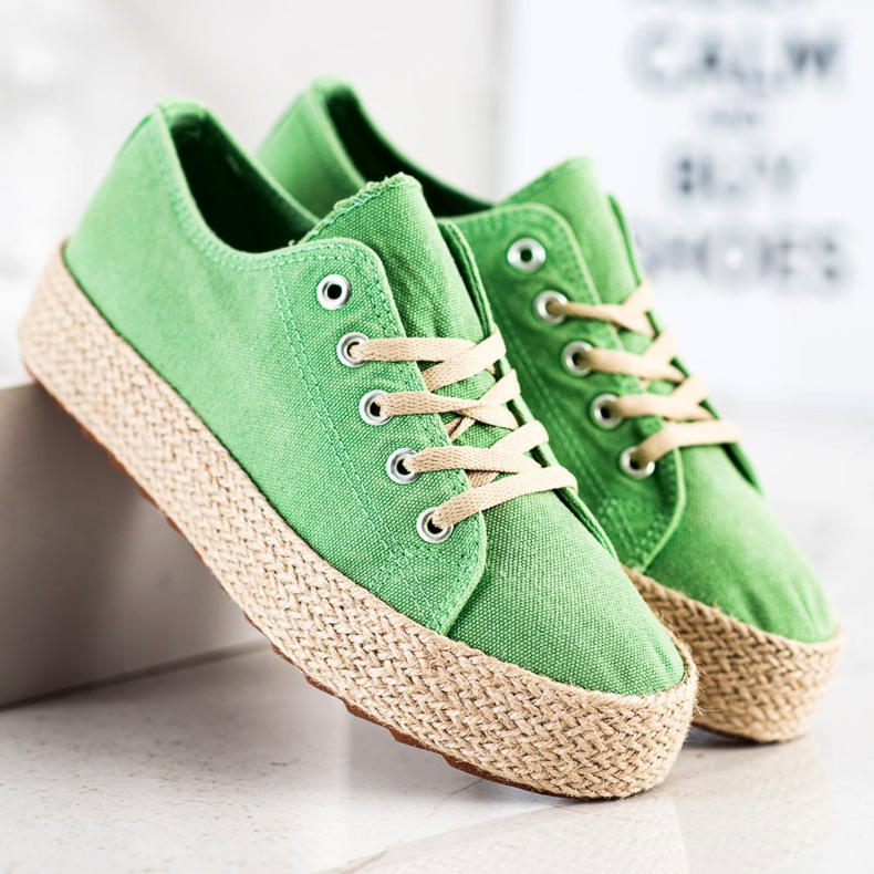 Kylie Espadrile elegante verde 2 Kylie Espadrile elegante verde 2