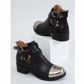 Negru 9100 Cizme tăiate negru 1