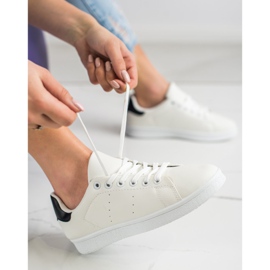SHELOVET Încălțăminte sport scăzută alb 1