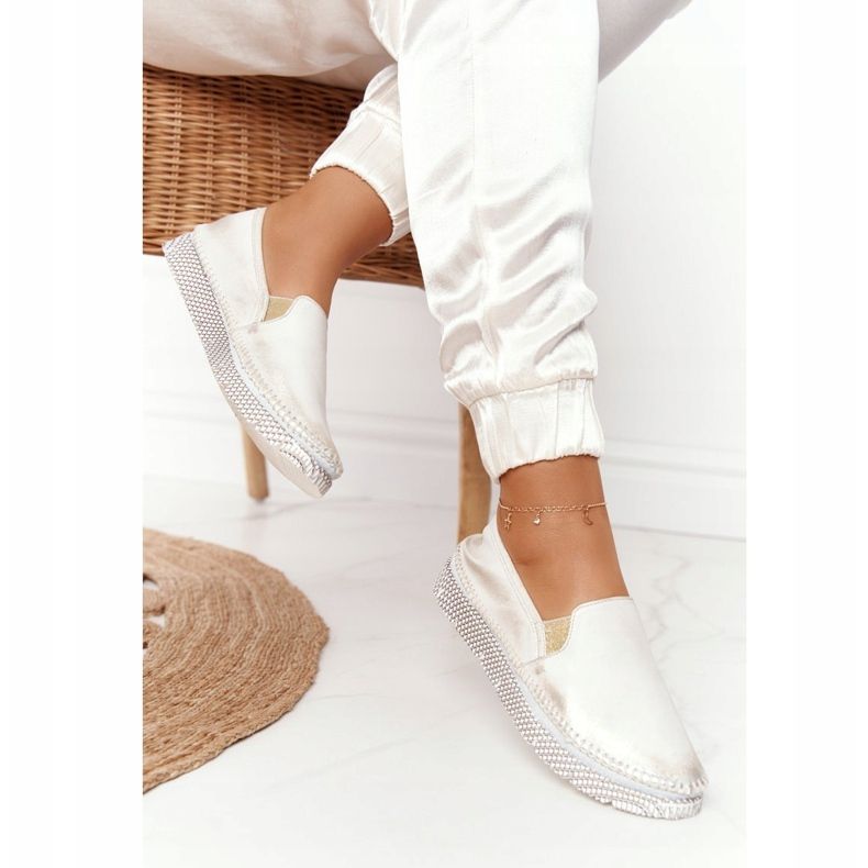 Pantofi de damă din piele Maciejka din piele pentru bărbați 03512-25 de aur 1