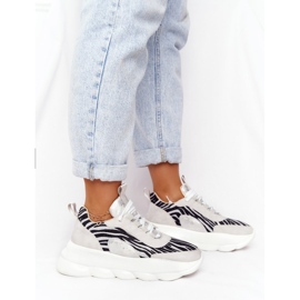 Încălțăminte sport de damă Lu Boo Talpă groasă Gri Taste It! 1