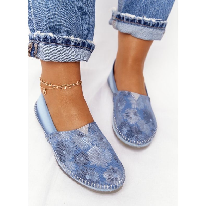 Balerini albastre pentru femei Maciejka 01930-72 / 00-0 albastru 2