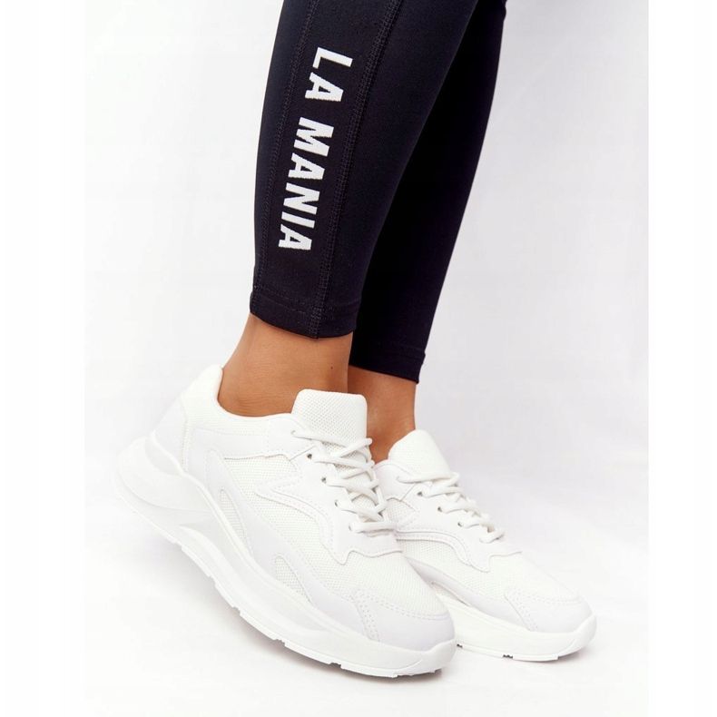 FB2 Adidași pentru femei pe talpă mare, White Delusion alb 1