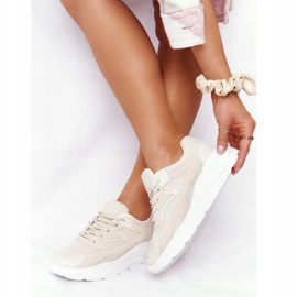 FB2 Adidași pentru femei Beige Delusion pe talpă mare bej 2