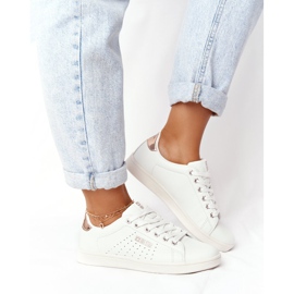 Adidași din piele pentru femei Big Star DD274583 Alb-Cupru de aur 1 Adidași din piele pentru femei Big Star DD274583 Alb-Cupru de aur 1