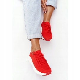 Încălțăminte sport de damă Slip-on Big Star DD274580 Roșu roşu 1