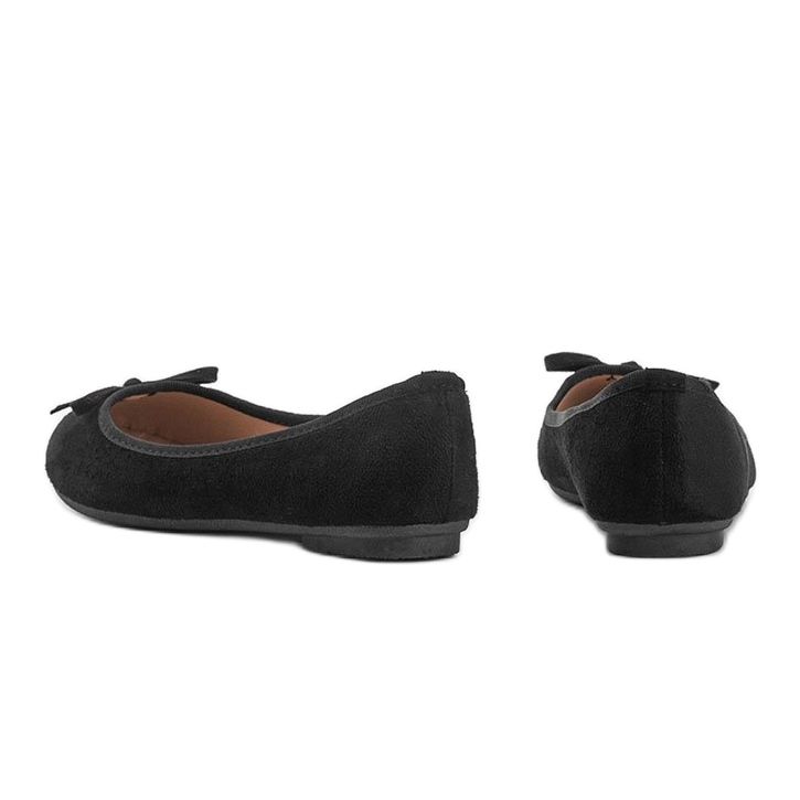 Ballerine negre cu arc Angelina negru 1