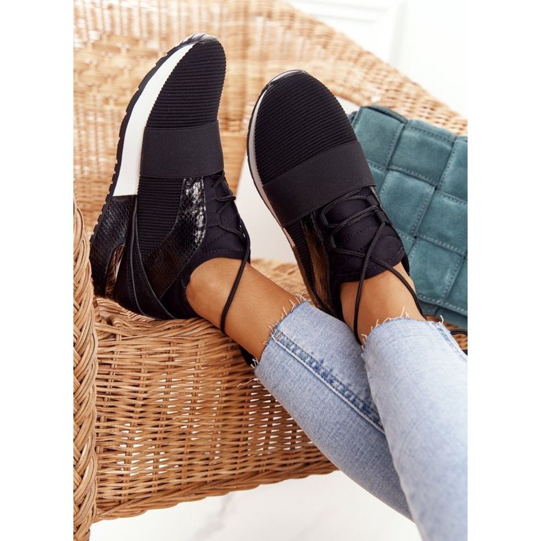 FB2 Încălțăminte sport pentru femei Adidași Negru Netta 1