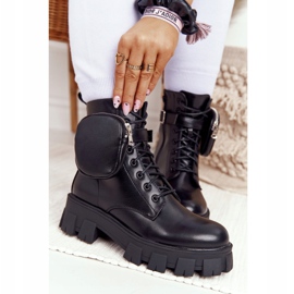 PS1 Cizme muncitoare negre pe platformă Sâmbăta Neagră negru 2