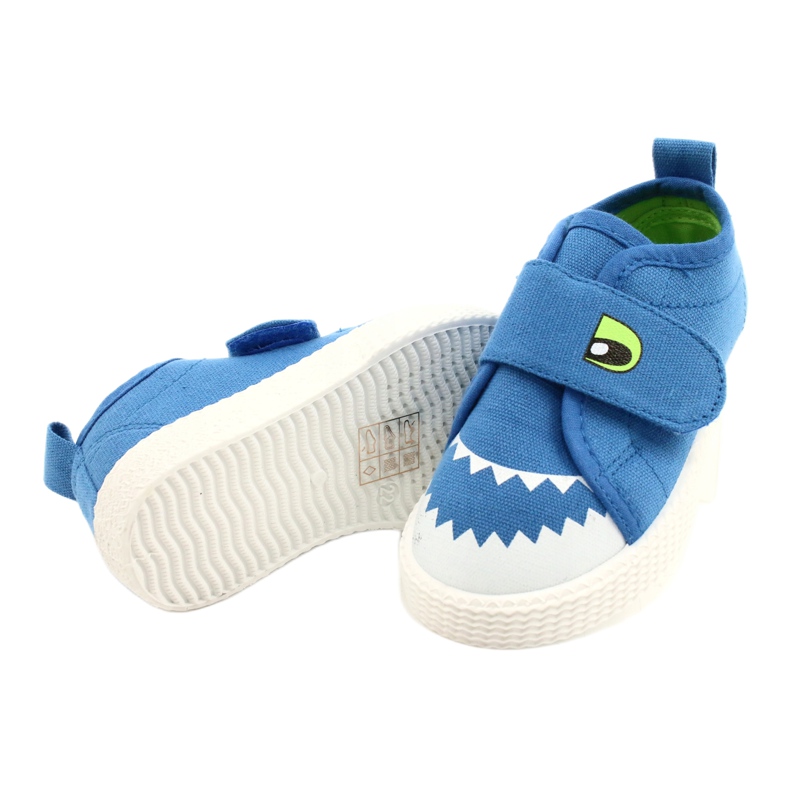 News Velcro pentru copii adidași Crocodil 21DZ26-3923 Blue albastru albastru 3