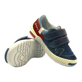 Pantofi pentru baieti cu Velcro Bartek 85585 bleumarin roșu albastru marin albastru 3