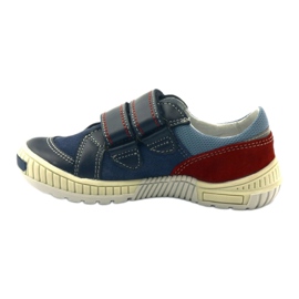 Pantofi pentru baieti cu Velcro Bartek 85585 bleumarin roșu albastru marin albastru 2
