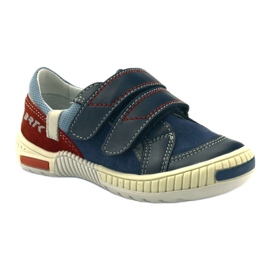 Pantofi pentru baieti cu Velcro Bartek 85585 bleumarin roșu albastru marin albastru 1