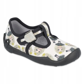 Pantofi pentru copii Befado blanka printesa 115X007 negru ecru 1