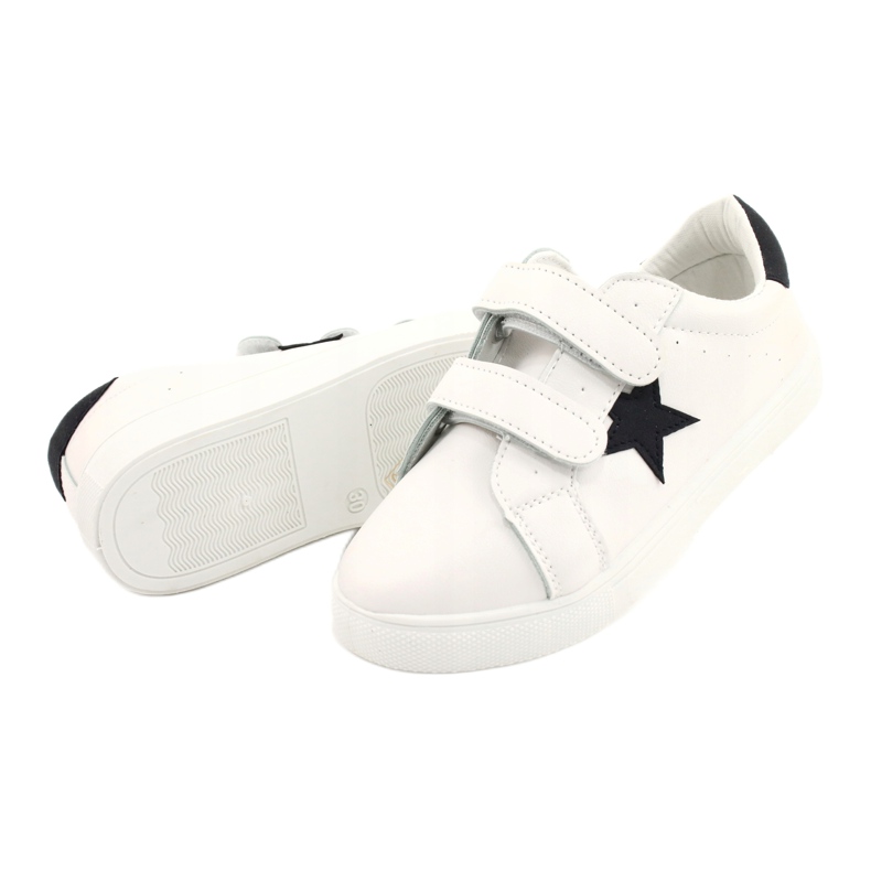 Evento Star News 21DZ26-3932 Tenisi cu velcro, albi 3 Evento Star News 21DZ26-3932 Tenisi cu velcro, albi 3