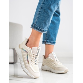 SHELOVET Adidași clasici bej 1