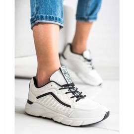 SHELOVET Adidași clasici alb negru 1