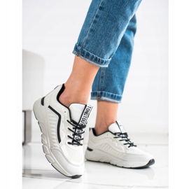 SHELOVET Adidași clasici alb negru 2