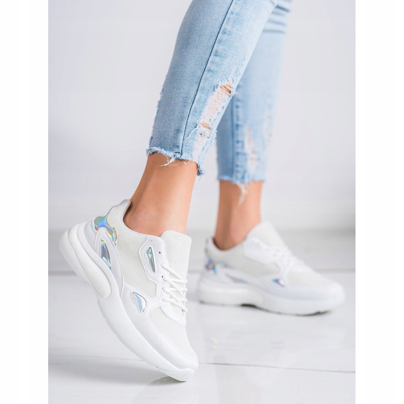 Creamberry'S Adidași cu inserții Holo alb multicolor 2 Creamberry'S Adidași cu inserții Holo alb multicolor 2